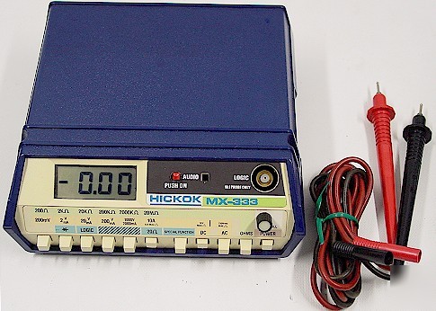Hickok mx-333 digital multimeter w/audio & logic *clean
