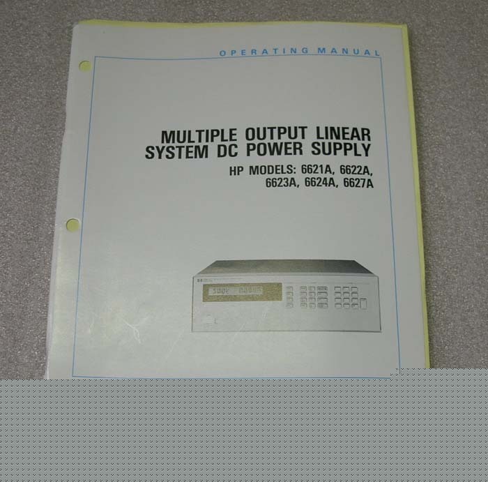 Hp 6621A multiple output dc power supply op manual []