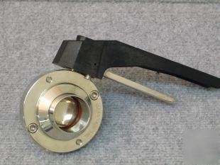 Hygienic stainless steel butterfly valve 1