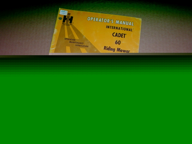 Ih cub cadet 60 tractor operator manual