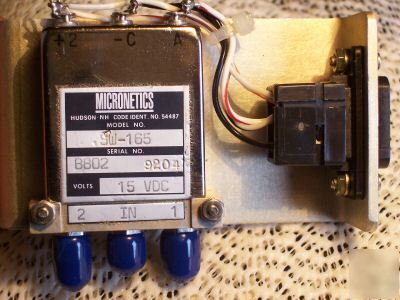 Micronetics model sw-165 spdt with 12 vdc coil