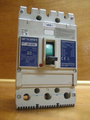 Mitsubishi breaker nf-SFW3 20 nf sfw 20 amp 20AMP 20A a