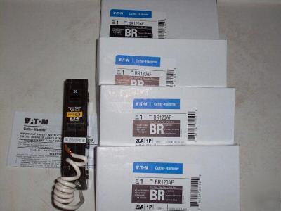 New cutler hammer BR120AF arc fault breakers ( 4PK ) 
