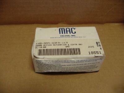 New mac 44B-aaa-gdfa-1KA 2000 action automation valve >