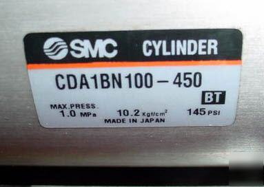 Smc cda pneumatic/air cylinder/actuator,100MM x 450MM 