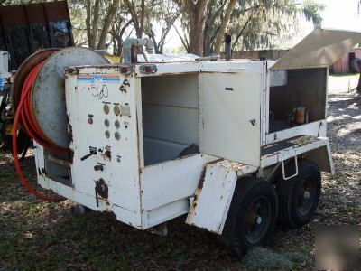 Sreco sewer cleaner self contained pull behind