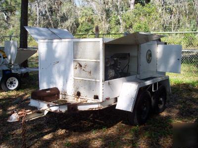 Sreco sewer cleaner self contained pull behind