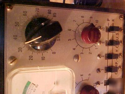 Television tube tester vintage