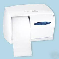Windows covered double roll bath tissue dispenser kcc